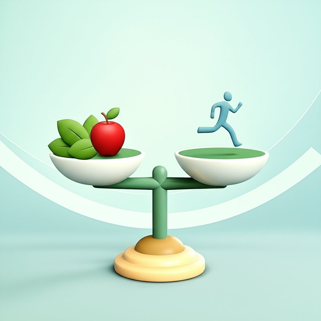 Pillars of sustainable weight management: balanced nutrition, regular exercise, and healthy habits.