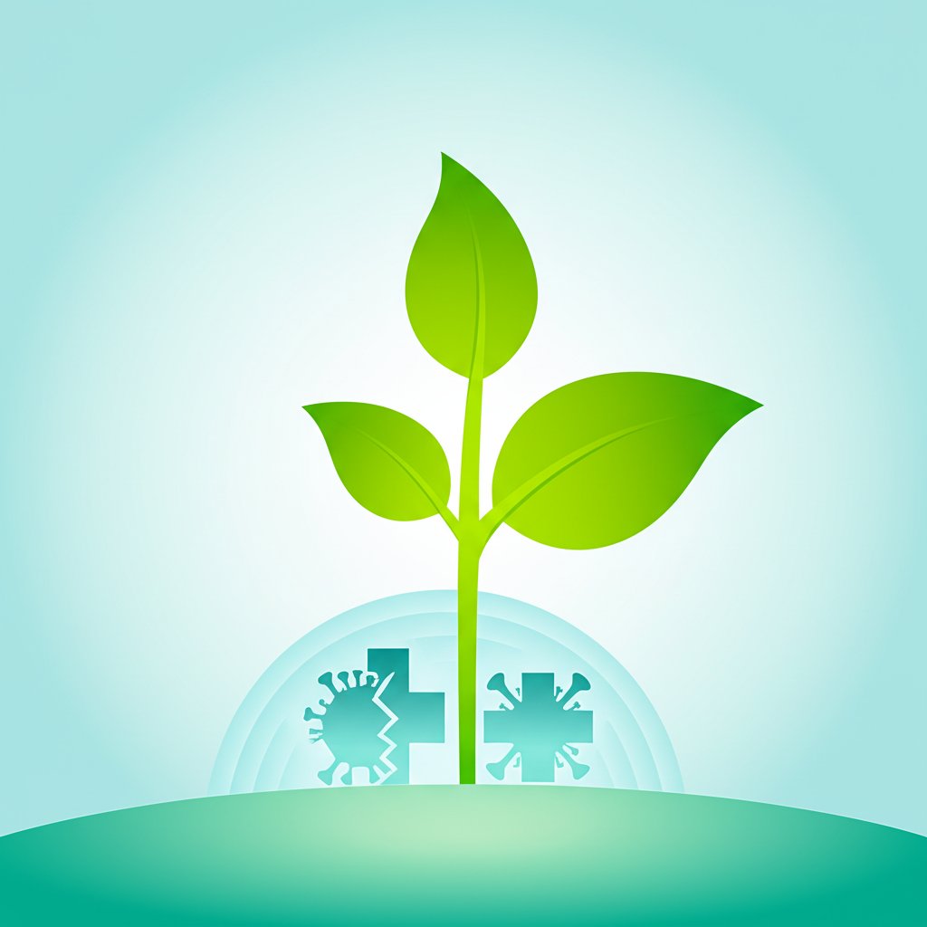 Visualizes the foundational shift: from fighting sickness to cultivating proactive wellness.